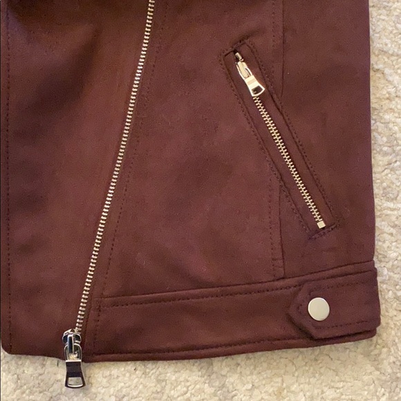 Loft Plum Faux Suede Moro Jacket size XS - Picture 5 of 6